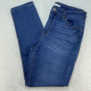 KanCan Jeans Womens Sz 13 Blue High Rise Straight Leg Medium Wash Denim 31x28